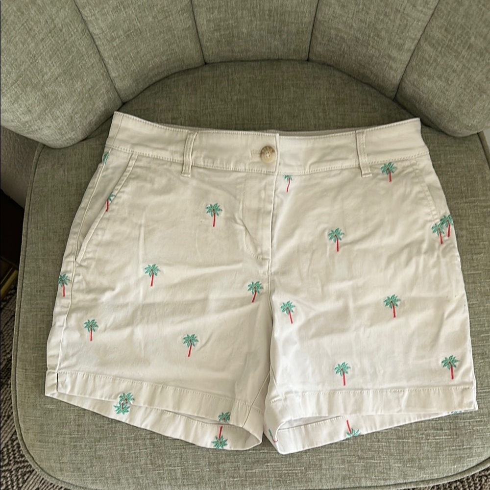 Tommy Bahama Cream Shorts with Palm Print